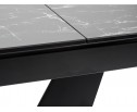 Стол ACUTO2 170 NERO KL-116 Черный мрамор матовый, итальянская керамика/ черный каркас в Набережных Челнах