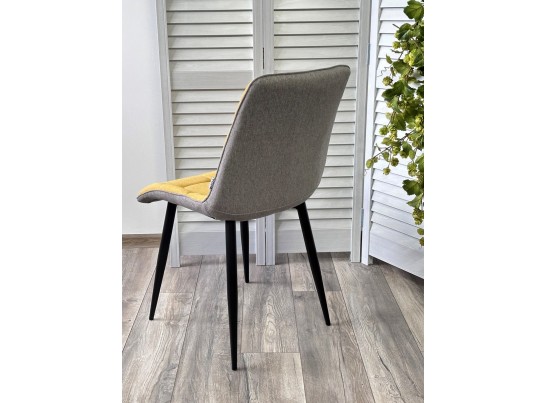 Стул CHIC VF-06/ VF-20 желтый/ серый, ткань/ черный каркас в Набережных Челнах