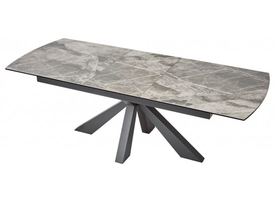 Стол ROVIGO 170 ITALIAN DARK GREY Серый мрамор глянцевый, керамика/ GREY1 каркас в Набережных Челнах