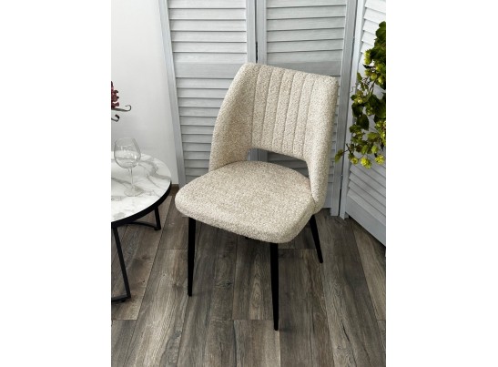 Стул LONDON UF998-04 бежевый, букле / черный каркас / Товарный знак DISAUR в Набережных Челнах