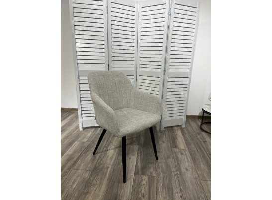 Стул BRANDY WZ2042-19 галечный серый фактурный велюр/ черный каркас в Набережных Челнах Стул BRANDY WZ2042-19 галечный серый фактурный велюр/ черный каркас в Набережных Челнах