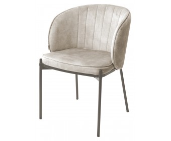 Стул DIANA VBP-207 античный бежевый, велюр / латте каркас 
