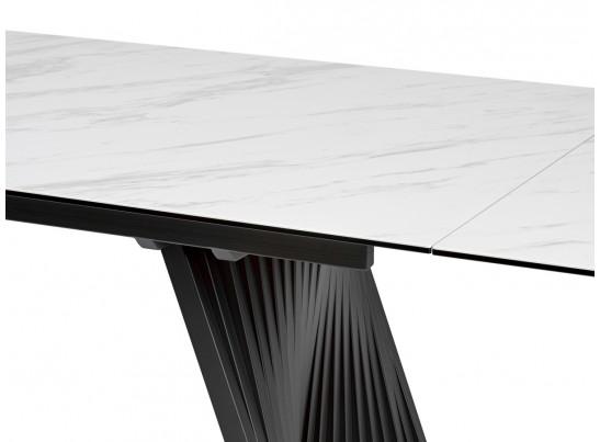 Стол IVAR 180 MARBLES KL-99 Белый мрамор, итальянская керамика/серый, ®DISAUR в Набережных Челнах