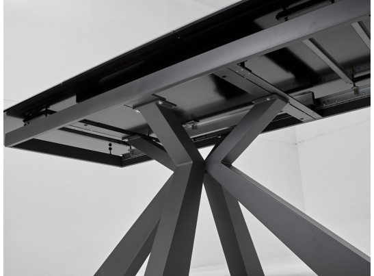 Стол ROVIGO 170 ITALIAN DARK GREY Серый мрамор глянцевый, керамика/ GREY1 каркас в Набережных Челнах