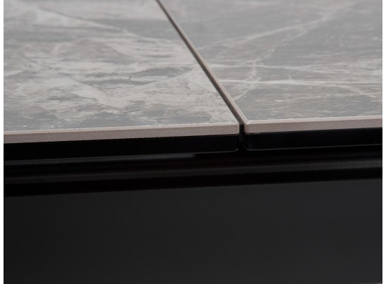 Стол ROVIGO 170 ITALIAN DARK GREY Серый мрамор глянцевый, керамика/ GREY1 каркас в Набережных Челнах
