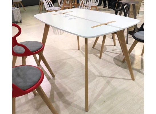 Стол OXALIS 120 белый/массив бука в Набережных Челнах