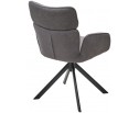 Стул TRIS 360 град. поворот с возвратом, Davis Nowo 92 серый, букле /Point 90 серый/ Черный, ®DISAUR в Набережных Челнах