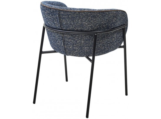 Стул GUST цвет стальной синий TOPIC 330 / черный каркас / Товарный знак DISAUR в Набережных Челнах