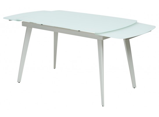 Стол ELIOT 120 FROSTED SUPER WHITE белое матовое стекло/ белый каркас в Набережных Челнах
