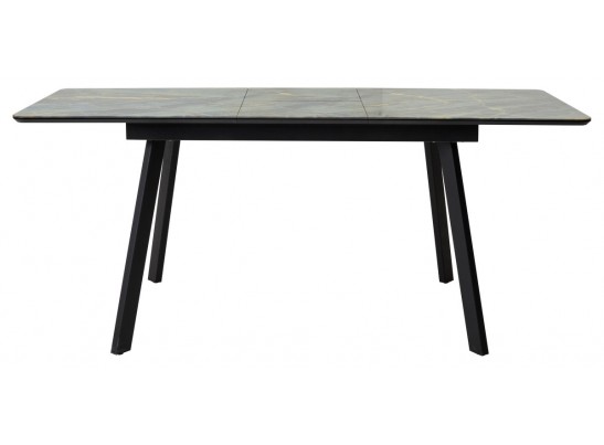 Стол АРУБА 140 ШТОРМ, стекло / ЧЕРНЫЙ в Набережных Челнах