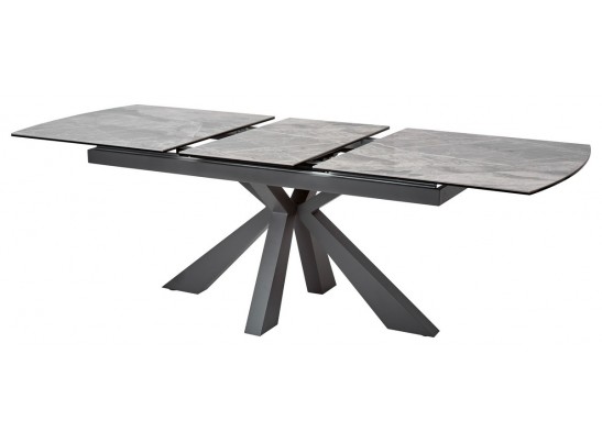 Стол ROVIGO 170 ITALIAN DARK GREY Серый мрамор глянцевый, керамика/ GREY1 каркас в Набережных Челнах