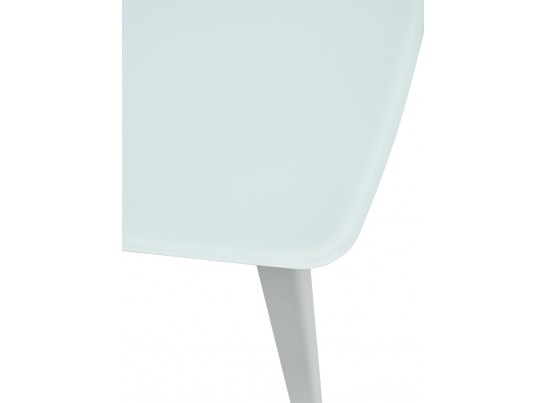Стол ELIOT 120 FROSTED SUPER WHITE белое матовое стекло/ белый каркас в Набережных Челнах