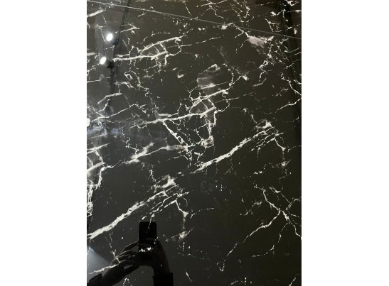 Стол АРУБА 140 ЧЕРНЫЙ МРАМОР, стекло / ЧЕРНЫЙ в Набережных Челнах