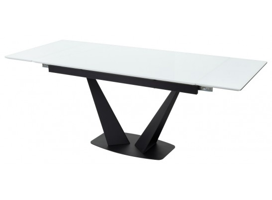 Стол Ниагара 160 Белый, стекло / черный каркас БЕЗ НДС в Набережных Челнах