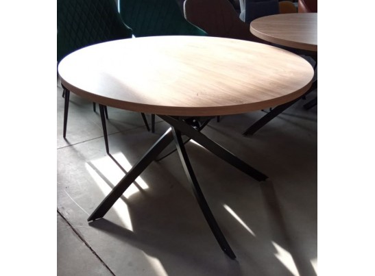 Стол ДАРИО D100 Дуб Канзас / Черный каркас в Набережных Челнах