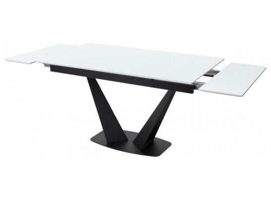 Стол Ниагара 160 Белый, стекло / черный каркас БЕЗ НДС в Набережных Челнах