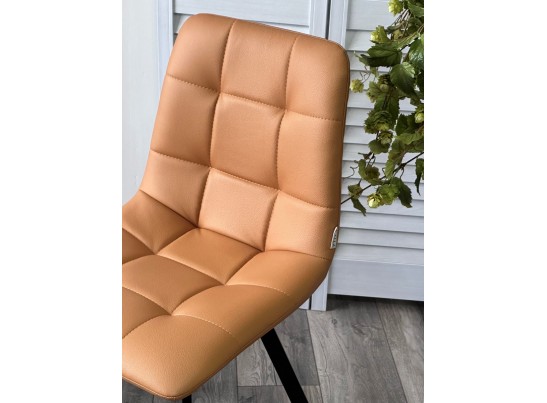 Стул CHILLI-Q SQUARE Oracul 542 Темно-желтый, экокожа PU / черный каркас, в Набережных Челнах