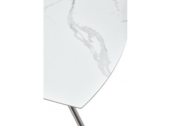 Стол BUSHES 120 WHITE/Stainless steel в Набережных Челнах Стол BUSHES 120 WHITE/Stainless steel в Набережных Челнах