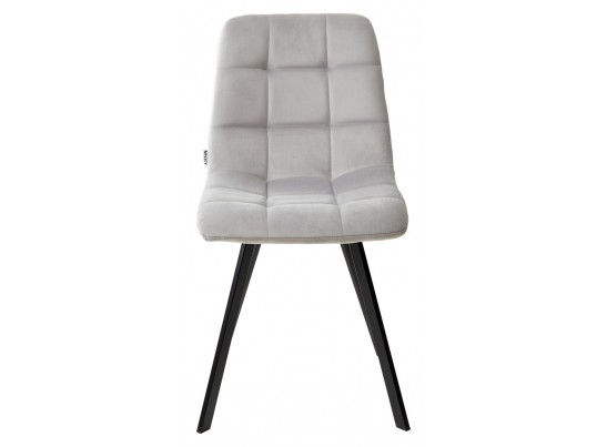 Стул CHILLI SQUARE BLUVEL-03 светло-серый, велюр / черный каркас в Набережных Челнах