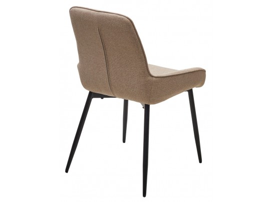 Стул CARACAS Barrel-09 Бежевый, ткань / черный каркас / Товарный знак DISAUR в Набережных Челнах