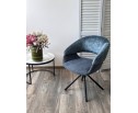 Стул EMBER 360 град. поворот. 7525-56 Синий, велюр/ ENJOY-315 Синий, ткань/ Черный, ®DISAUR в Набережных Челнах