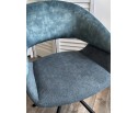 Стул EMBER 360 град. поворот. 7525-56 Синий, велюр/ ENJOY-315 Синий, ткань/ Черный, ®DISAUR в Набережных Челнах