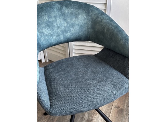 Стул EMBER 360 град. поворот. 7525-56 Синий, велюр/ ENJOY-315 Синий, ткань/ Черный, ®DISAUR в Набережных Челнах
