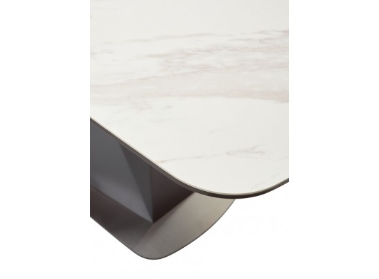 Стол SEVERIN 150 MARBLES KL-99 Белый мрамор, итальянская керамика в Набережных Челнах