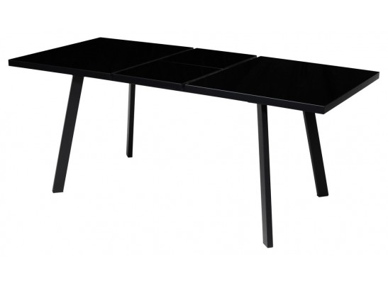 Стол ФИН 120 Черный, стекло/Черный каркас в Набережных Челнах