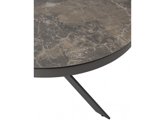 Стол TRENTO 120 KL-19 СЕРО-КОРИЧНЕВЫЙ КАМЕНЬ, итальянская керамика/ GREY1 серый каркас в Набережных Челнах