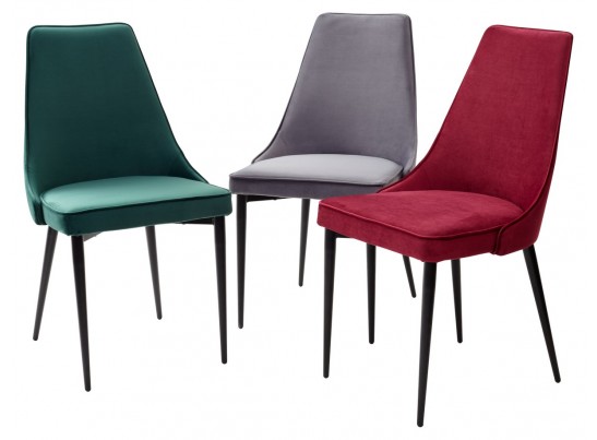 Стул NEPAL-P БЕЖЕВЫЙ #5, велюр/ черный каркас в Набережных Челнах