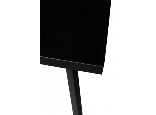 Стол ФИН 120 Черный, стекло/Черный каркас в Набережных Челнах