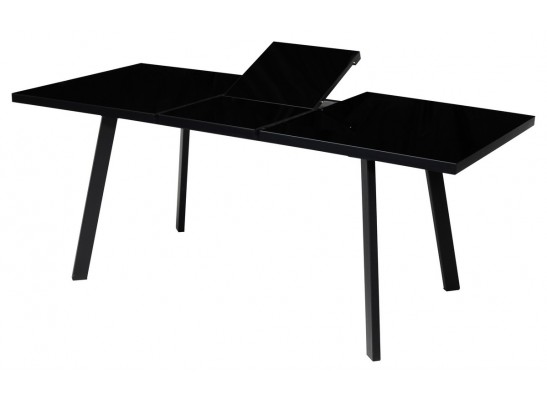 Стол ФИН 120 Черный, стекло/Черный каркас в Набережных Челнах