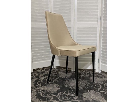 Стул NEPAL-P БЕЖЕВЫЙ #5, велюр/ черный каркас в Набережных Челнах