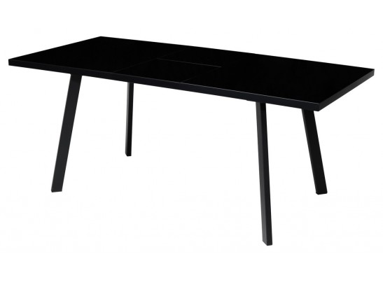 Стол ФИН 120 Черный, стекло/Черный каркас в Набережных Челнах
