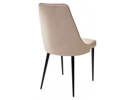 Стул NEPAL-P БЕЖЕВЫЙ #5, велюр/ черный каркас в Набережных Челнах