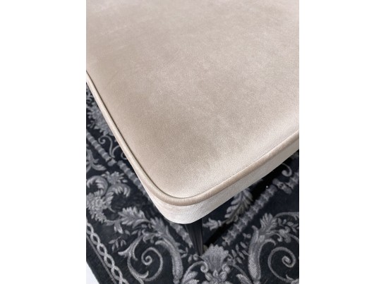 Стул NEPAL-P БЕЖЕВЫЙ #5, велюр/ черный каркас в Набережных Челнах