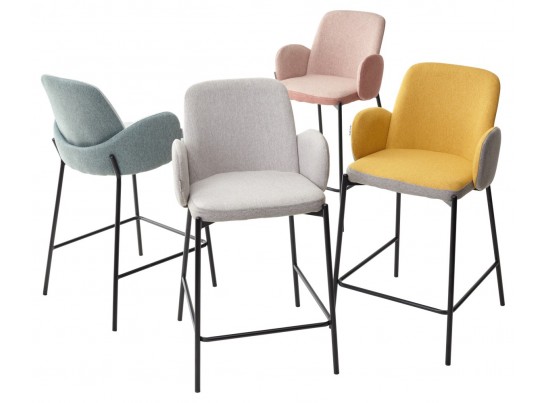 Полубарный стул NYX (H=65cm) VF113 светлая мята / VF115 серо-зеленый в Набережных Челнах