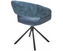 Стул EMBER 360 град. поворот. 7525-56 Синий, велюр/ ENJOY-315 Синий, ткань/ Черный, ®DISAUR в Набережных Челнах