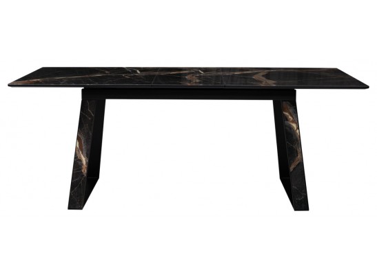 Стол Франк 180 МЕЙДЖИК стекло / ЧЕРНЫЙ в Набережных Челнах