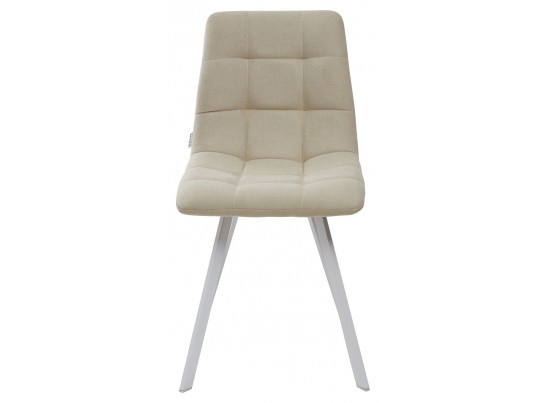 Стул CHILLI SQUARE UF860-01B бежевый, ткань/ белый каркас в Набережных Челнах