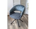 Стул EMBER 360 град. поворот. 7525-56 Синий, велюр/ ENJOY-315 Синий, ткань/ Черный, ®DISAUR в Набережных Челнах