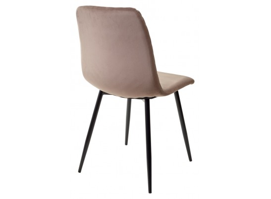 Стул DUKE BLUVEL-38 LATTE, велюр / черный каркас в Набережных Челнах