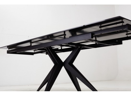 Стол FORIO 160 MATT BLACK MARBLE SOLID CERAMIC / BLACK, ®DISAUR в Набережных Челнах