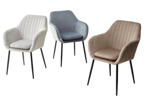 Стул ALABAMA BLUVEL-40 BEIGE, велюр / черный каркас в Набережных Челнах