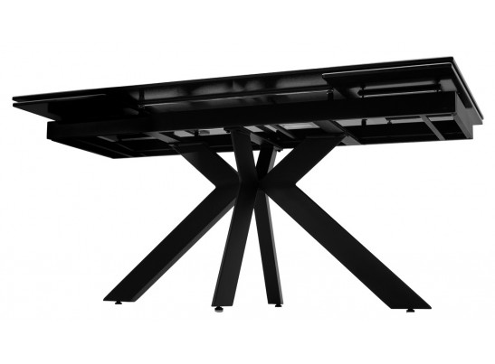 Стол BELLUNO 160 MARBLES KL-99 Белый мрамор матовый, итальянская керамика/ черный каркас, ®DISAUR в Набережных Челнах