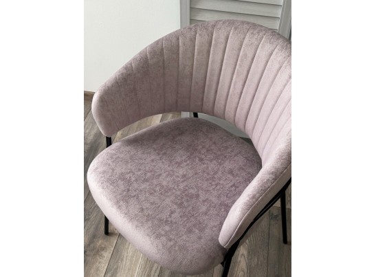 Стул ГЕММА, цвет RAIN 10 lavanda, велюр / черный каркас в Набережных Челнах