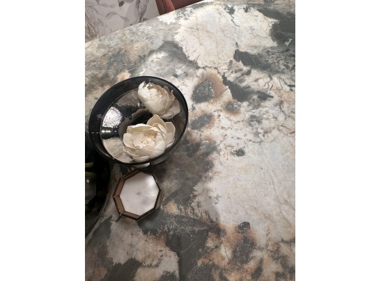 Стол ALONSO 200 TL-137 матовый, итальянская керамика/медный брашированный каркас, ®DISAUR в Набережных Челнах