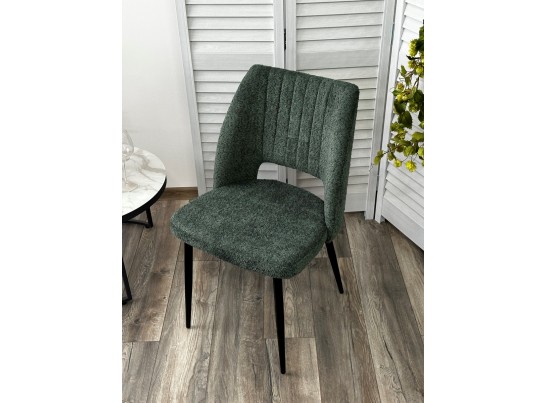 Стул LONDON UF998-11 малахит, букле / черный каркас / Товарный знак DISAUR в Набережных Челнах