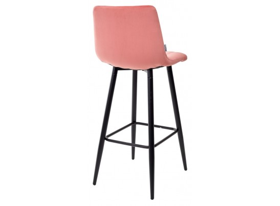 Барный стул DERRY G108-17 живой коралл, велюр в Набережных Челнах